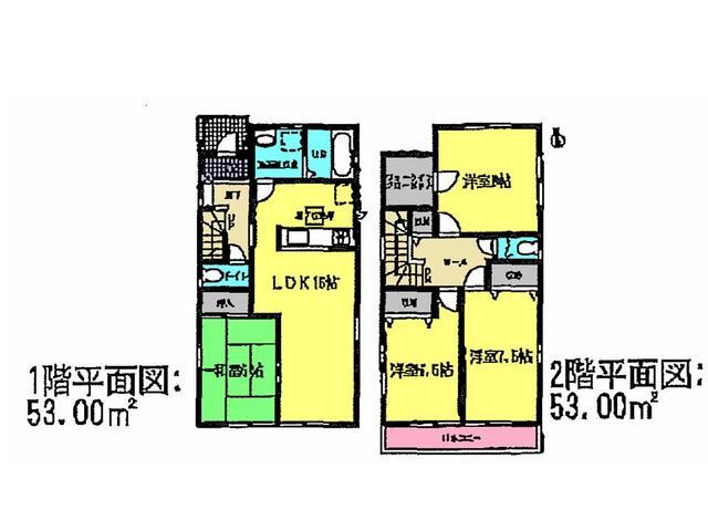 Floor plan. 29,800,000 yen, 4LDK, Land area 151.83 sq m , Building area 106 sq m floor plan