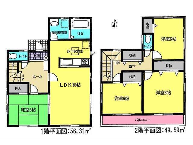 Floor plan. 31,800,000 yen, 4LDK, Land area 148.23 sq m , Building area 106 sq m floor plan