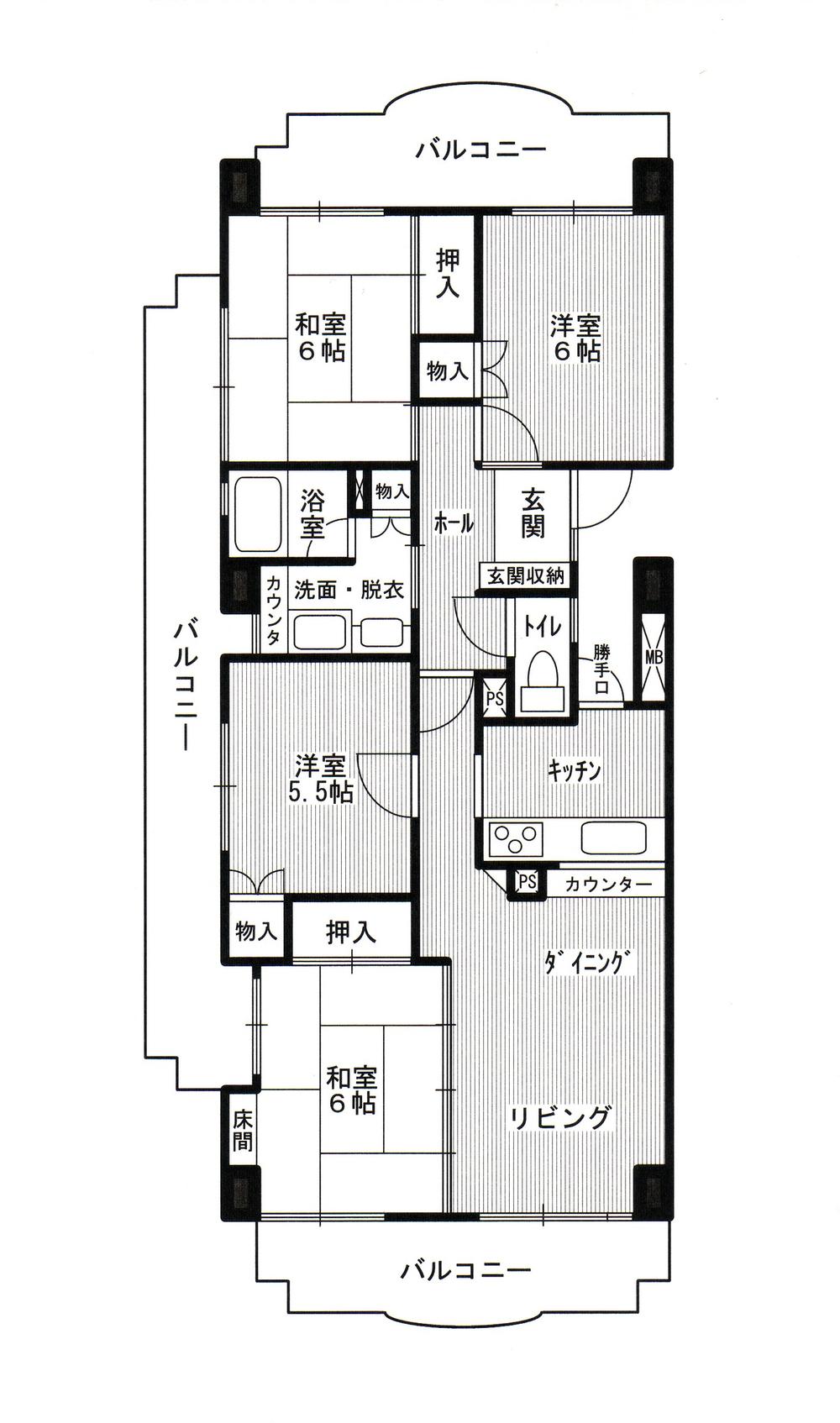 Floor plan. 4LDK, Price 13.8 million yen, Occupied area 79.33 sq m , Top-floor balcony area 27.76 sq m southwest angle dwelling unit. View is good. Is new construction as well clean!