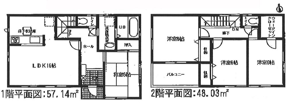 Floor plan. 32,800,000 yen, 4LDK, Land area 134.83 sq m , Building area 134.83 sq m