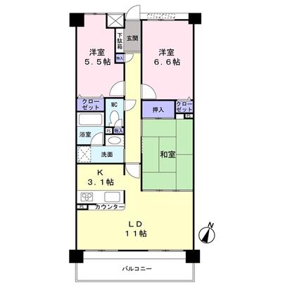 Floor plan. Aichi Prefecture Owariasahi Toei-cho 4-chome