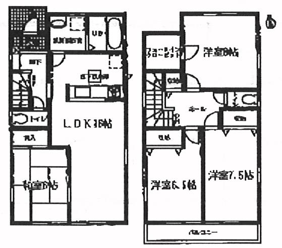 Floor plan. 29,800,000 yen, 4LDK, Land area 151.83 sq m , Building area 151.83 sq m
