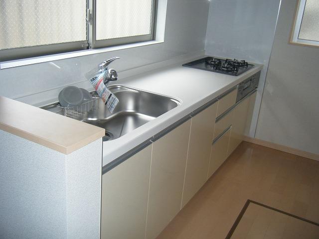 Same specifications photo (kitchen). Artificial marble counter use, With under-floor storage