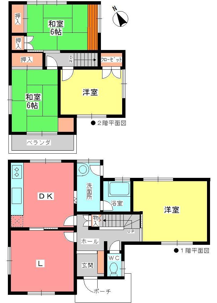 Floor plan. 15 million yen, 4LDK, Land area 177.7 sq m , Building area 99.14 sq m floor plan spacious 4LDK