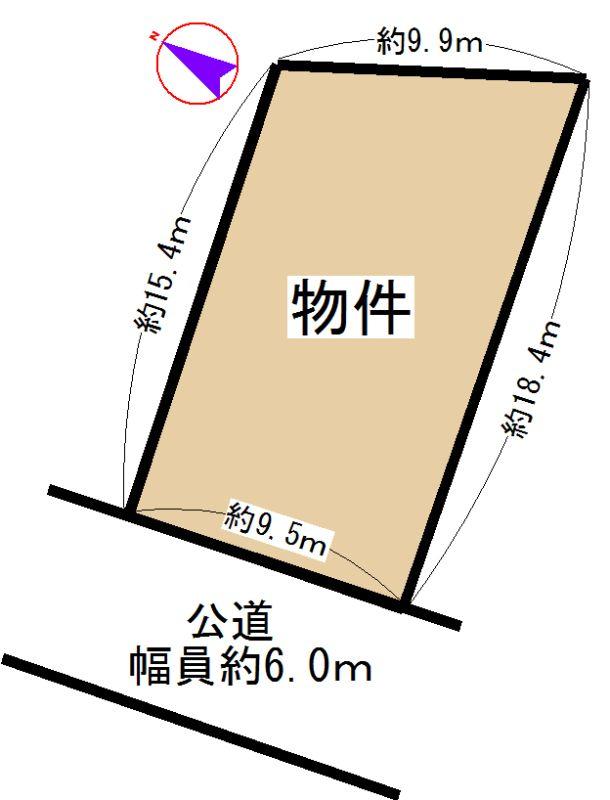 Compartment figure. Land price 5.5 million yen, Land area 161 sq m