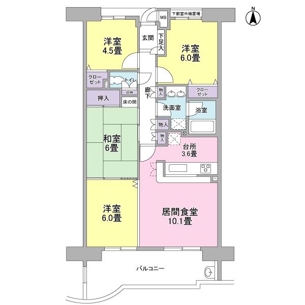 Floor plan. 3LDK, Price 9.8 million yen, Occupied area 78.83 sq m , Balcony area 14.46 sq m LDK will bulkhead. Movable partition. (Change to Western-style)