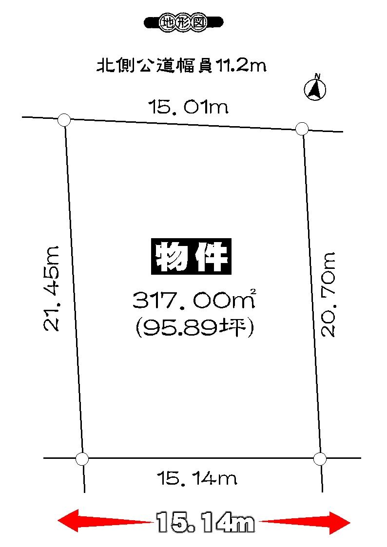 Compartment figure. Land price 23,300,000 yen, Land area 317 sq m