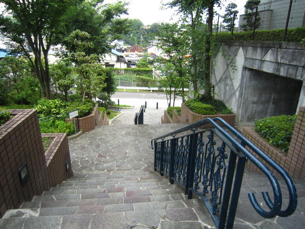 Other common areas. It will head to the bike racks on the stairs and slope. (July 2012)
