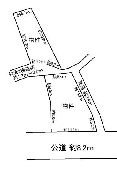 Compartment figure. Land price 7.8 million yen, Land area 326.02 sq m