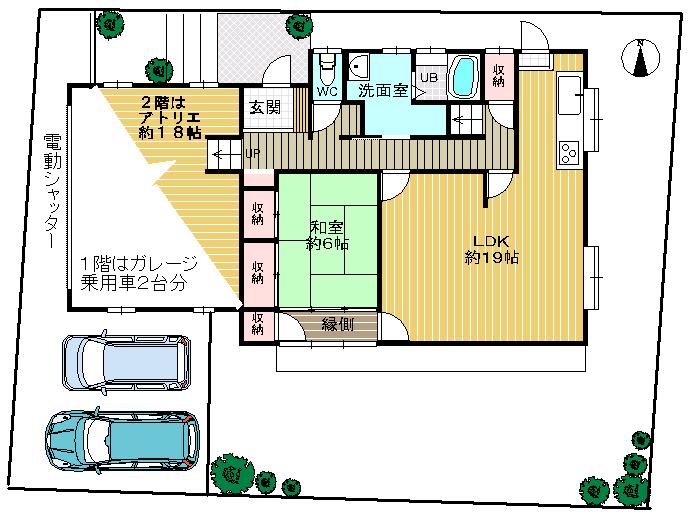 Floor plan. 24,800,000 yen, 4LDK + S (storeroom), Land area 229.2 sq m , Situation of building area 177.97 sq m 1F