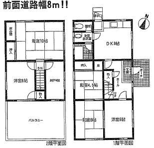 Floor plan. 15.8 million yen, 5DK + S (storeroom), Land area 129.14 sq m , With storeroom of building area 102.66 sq m south-facing 5DK + 4 Pledge.