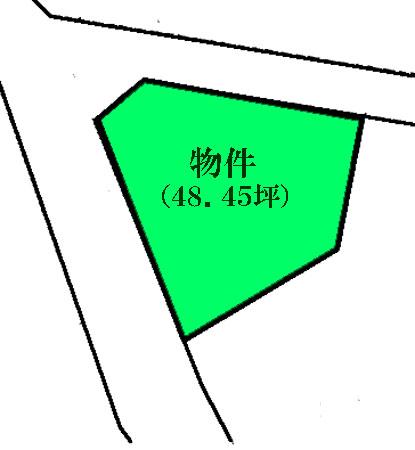 Compartment figure. Land price 9.8 million yen, Land area 160.19 sq m