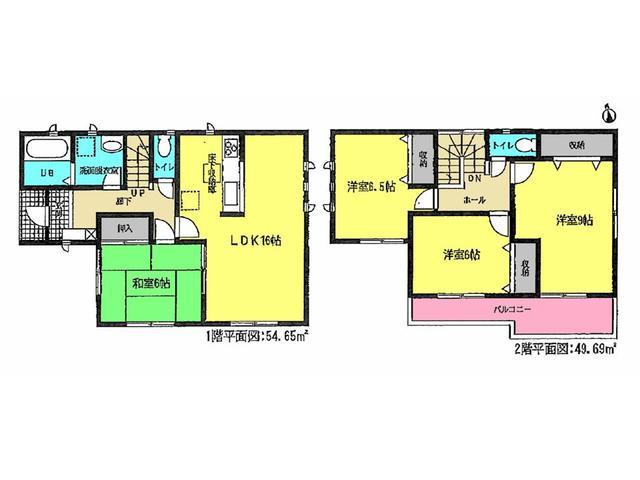 Floor plan. 29,800,000 yen, 4LDK, Land area 192.07 sq m , Building area 104.34 sq m floor plan