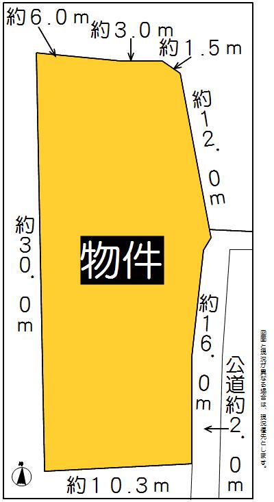 Compartment figure. Land price 15,970,000 yen, Land area 406 sq m