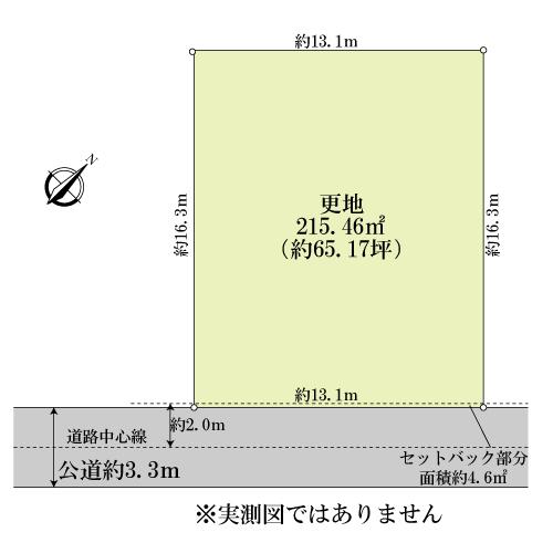Compartment figure. Land price 13.8 million yen, Land area 215.46 sq m