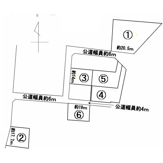 Compartment figure. Land price 9.4 million yen, Land area 258 sq m target properties: (3)