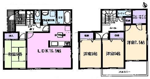 Floor plan. 23.8 million yen, 4LDK, Land area 164.55 sq m , Building area 105.99 sq m