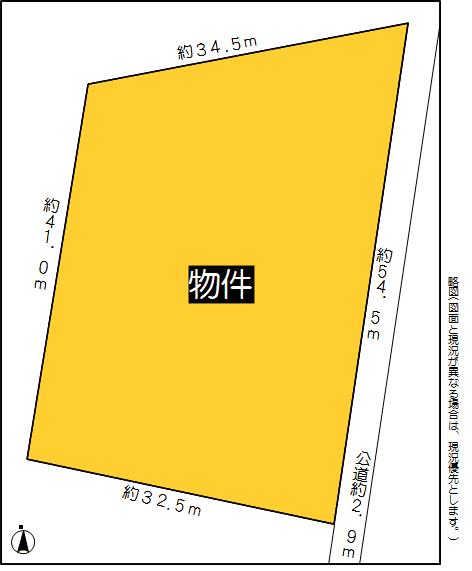 Compartment figure. Land price 49 million yen, Land area 1,193 sq m