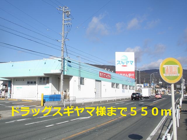 Dorakkusutoa. Drag Sugiyama until (drugstore) 550m