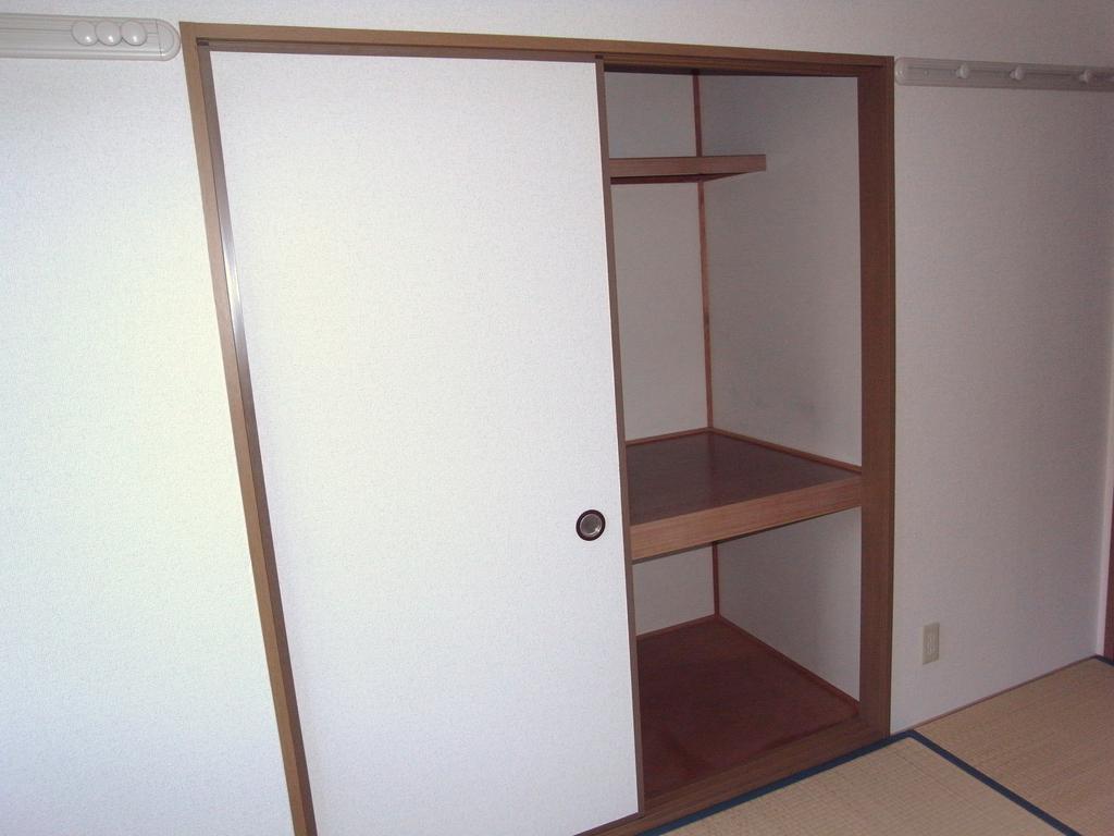 Other. Closet in the Japanese-style room with a wall-mounted hooks on both sides.