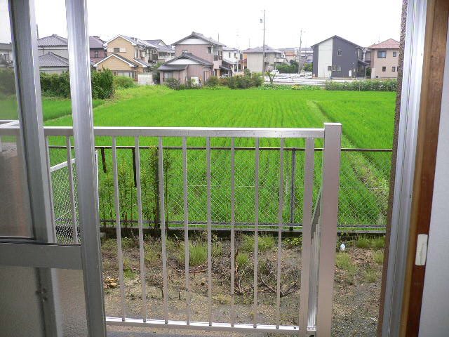 View. Veranda side refreshing countryside