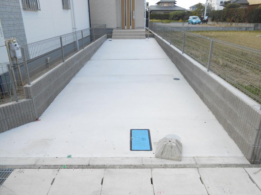 Parking lot. Parallel parking two possible