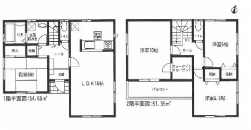 Floor plan. (5 Building), Price 26,800,000 yen, 4LDK, Land area 141.15 sq m , Building area 106.01 sq m