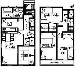 Floor plan. Price 25,800,000 yen, 4LDK, Land area 130 sq m , Building area 97.73 sq m
