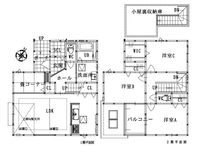 Floor plan. 29,900,000 yen, 4LDK, Land area 100 sq m , Building area 95.65 sq m 1 issue areas ・ Planning plan