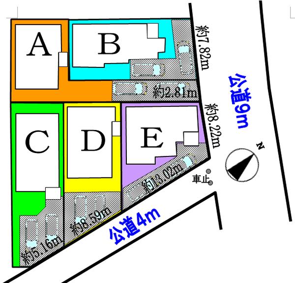 The entire compartment Figure. Stand at the AB building destination. You can CDE building ColorSelect. 