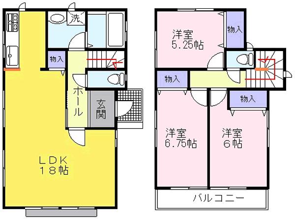 Floor plan. (A), Price 22,800,000 yen, 3LDK, Land area 124.36 sq m , Building area 86.96 sq m