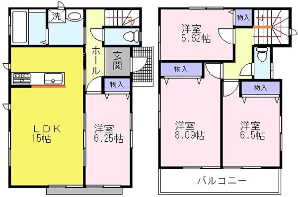 Floor plan. (D), Price 25,800,000 yen, 4LDK, Land area 120.21 sq m , Building area 99.18 sq m
