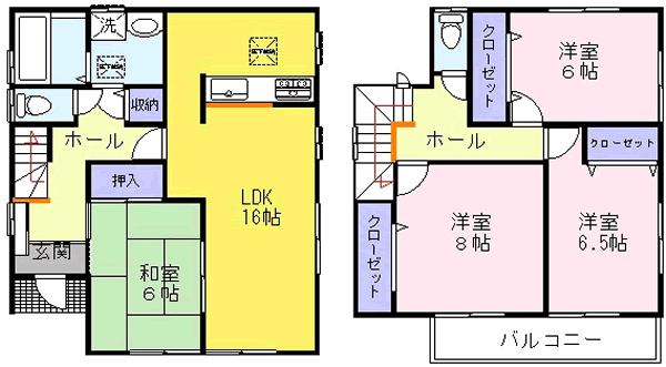 Floor plan. ((4)), Price 25,800,000 yen, 4LDK, Land area 149.57 sq m , Building area 105.99 sq m