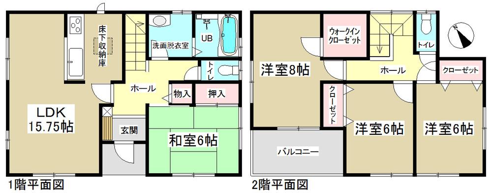 Floor plan. (3 Building), Price 25,800,000 yen, 4LDK, Land area 141.15 sq m , Building area 103.52 sq m