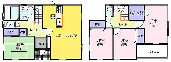 Floor plan. ((5)), Price 26,300,000 yen, 4LDK+S, Land area 162.65 sq m , Building area 103.52 sq m