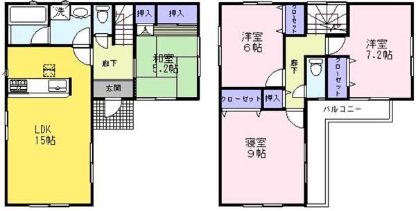 Floor plan. (1), Price 24,900,000 yen, 4LDK, Land area 130.07 sq m , Building area 97.6 sq m