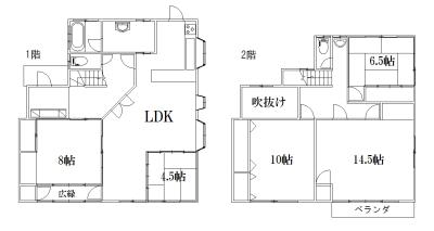 Floor plan. 25,900,000 yen, 5LDK, Land area 230.47 sq m , Building area 163.13 sq m