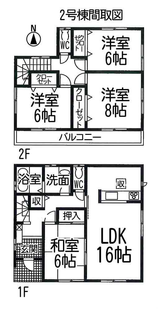Floor plan. 33,800,000 yen, 4LDK, Land area 279.46 sq m , Building area 104.35 sq m