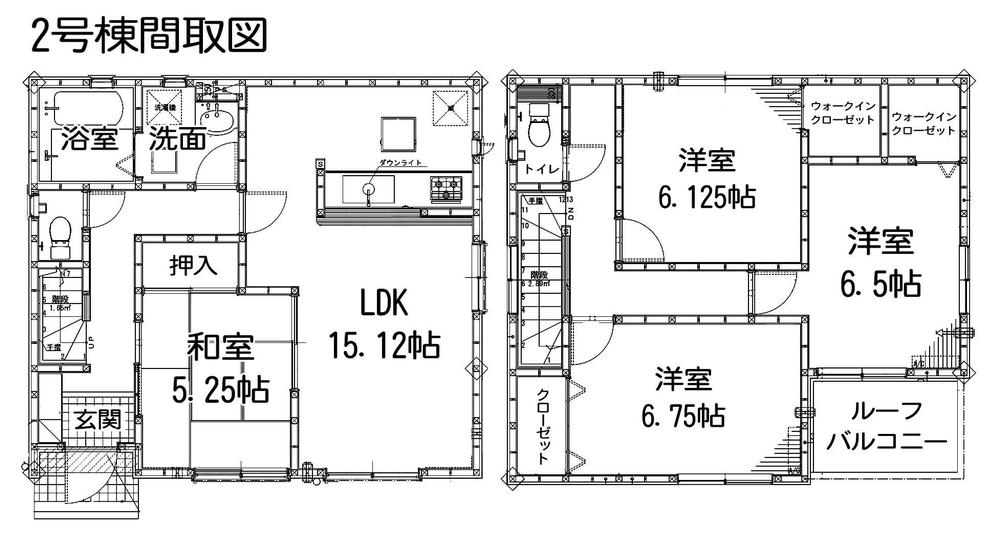 Floor plan. (Building 2), Price 29,800,000 yen, 4LDK, Land area 123.95 sq m , Building area 99.8 sq m