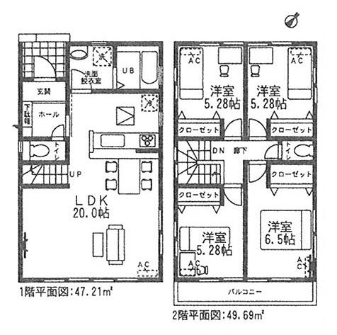 Floor plan. (3 Building), Price 27,800,000 yen, 4LDK, Land area 138.2 sq m , Building area 96.9 sq m
