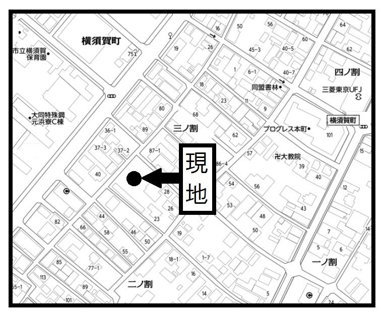 Local guide map.  ☆ Tokai Yokosuka cho Ninowari 23-1 ・ 31 ☆