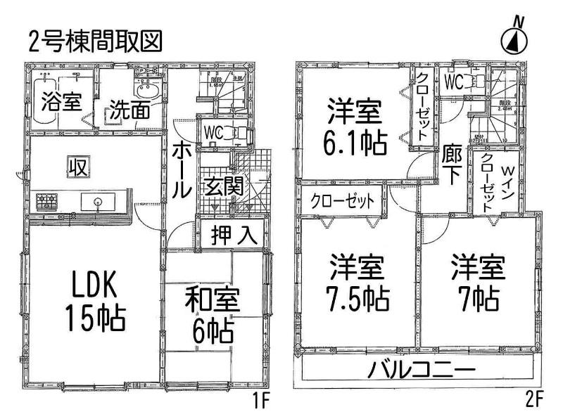 Floor plan. 24,900,000 yen, 4LDK, Land area 190 sq m , Building area 99.79 sq m