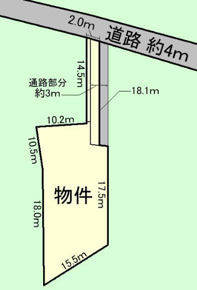 Compartment figure. Land price 11.8 million yen, Land area 356.74 sq m