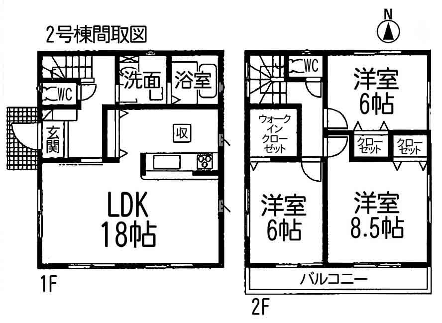 Floor plan. 24,900,000 yen, 3LDK, Land area 123.06 sq m , Building area 92.76 sq m