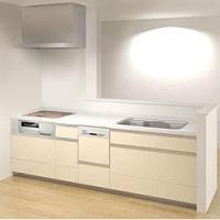 Kitchen. Easy to clean glass-top stove and pans and pot also enter dishwasher, etc., Comfortable original system kitchen in pursuit of basic functions. 