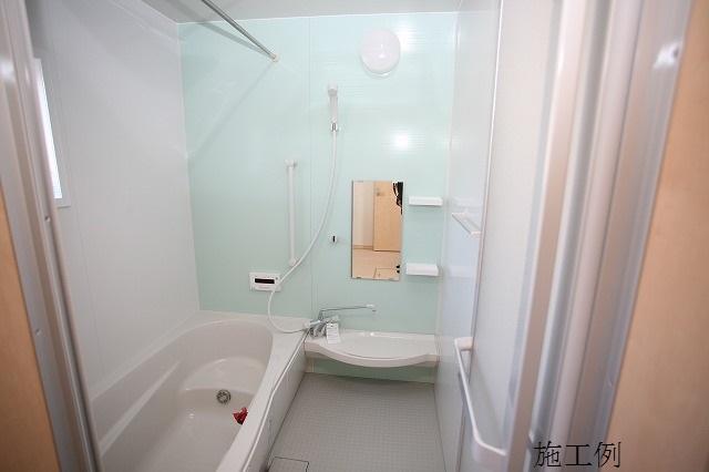 Bathroom. Example of construction