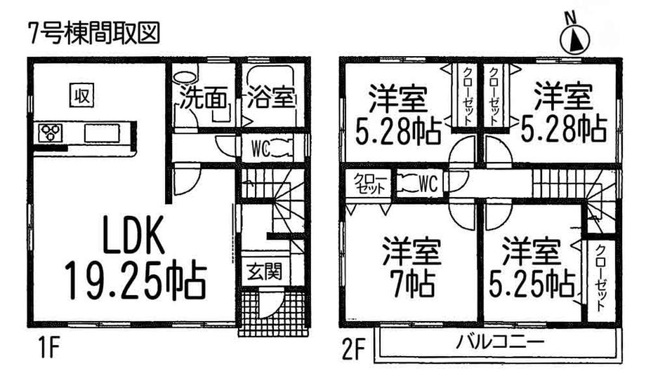 Floor plan. 23,900,000 yen, 4LDK, Land area 149.17 sq m , Building area 97.72 sq m