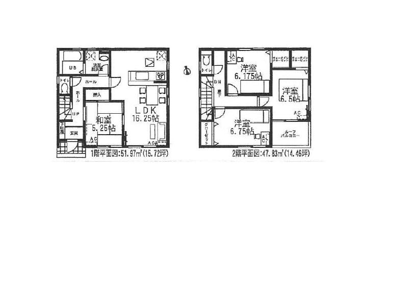 Floor plan. 29,800,000 yen, 4LDK, Land area 123.95 sq m , Building area 99.8 sq m 2 Building