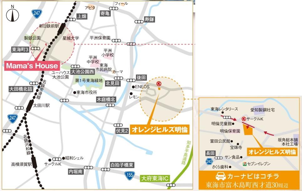 Local guide map. MAP
