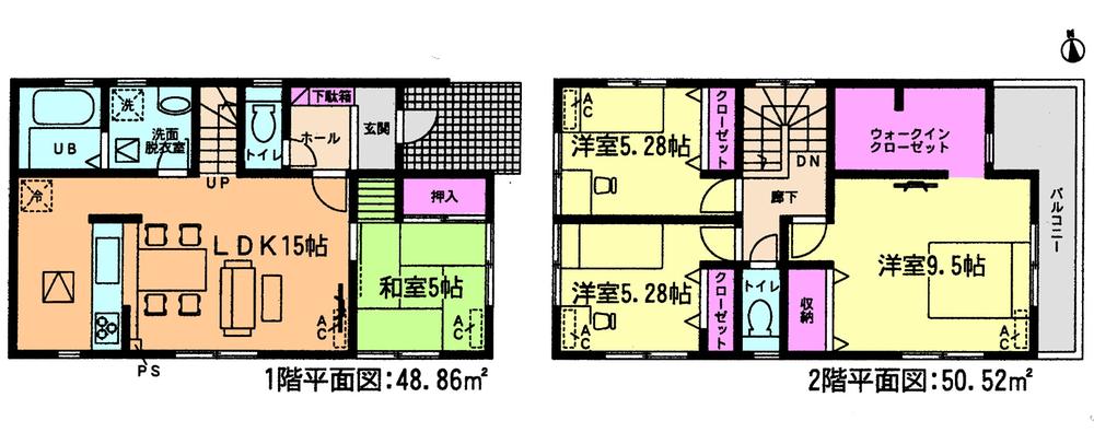 Floor plan. (4 Building), Price 25,800,000 yen, 4LDK, Land area 130.3 sq m , Building area 99.38 sq m